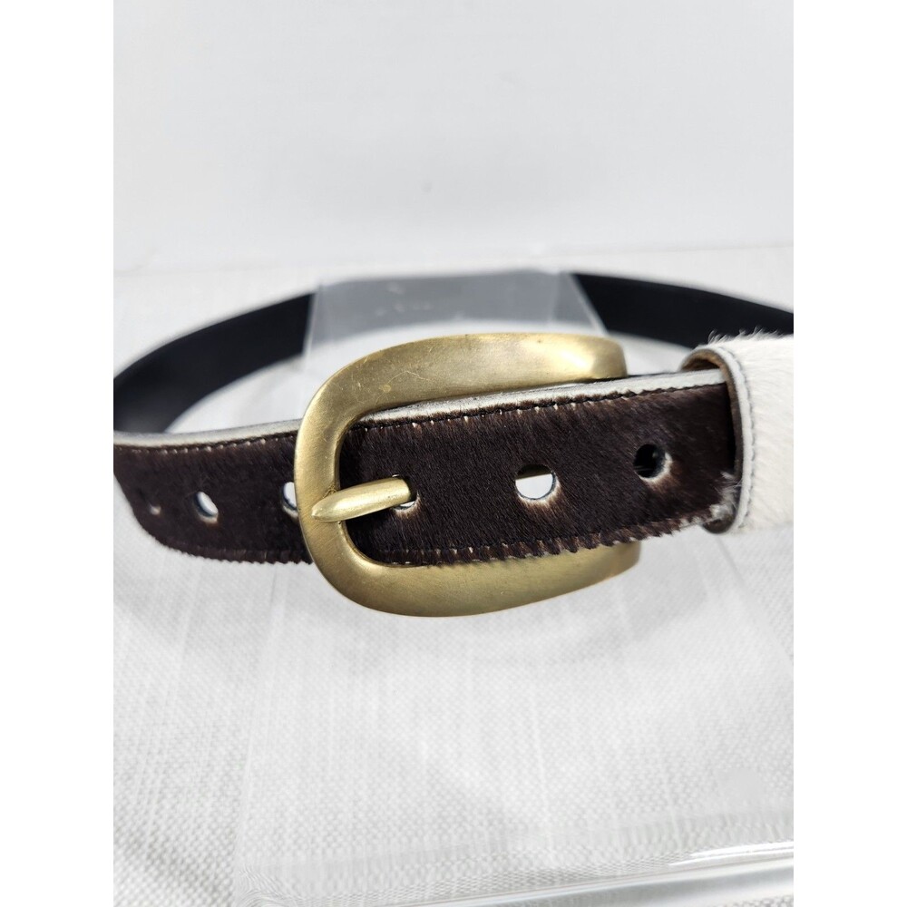 Johnny Farah Medium Genuine Cowhide Belt Animal Print Leather
